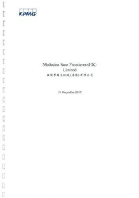 MSF Hong Kong Audited Financial Report 2015 (1)