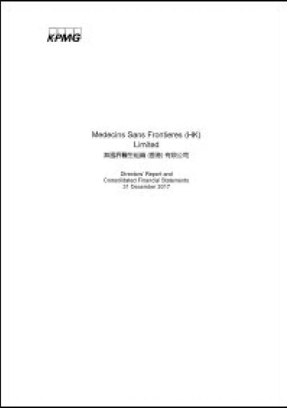 MSF Hong Kong Audited Financial Report 2017 1