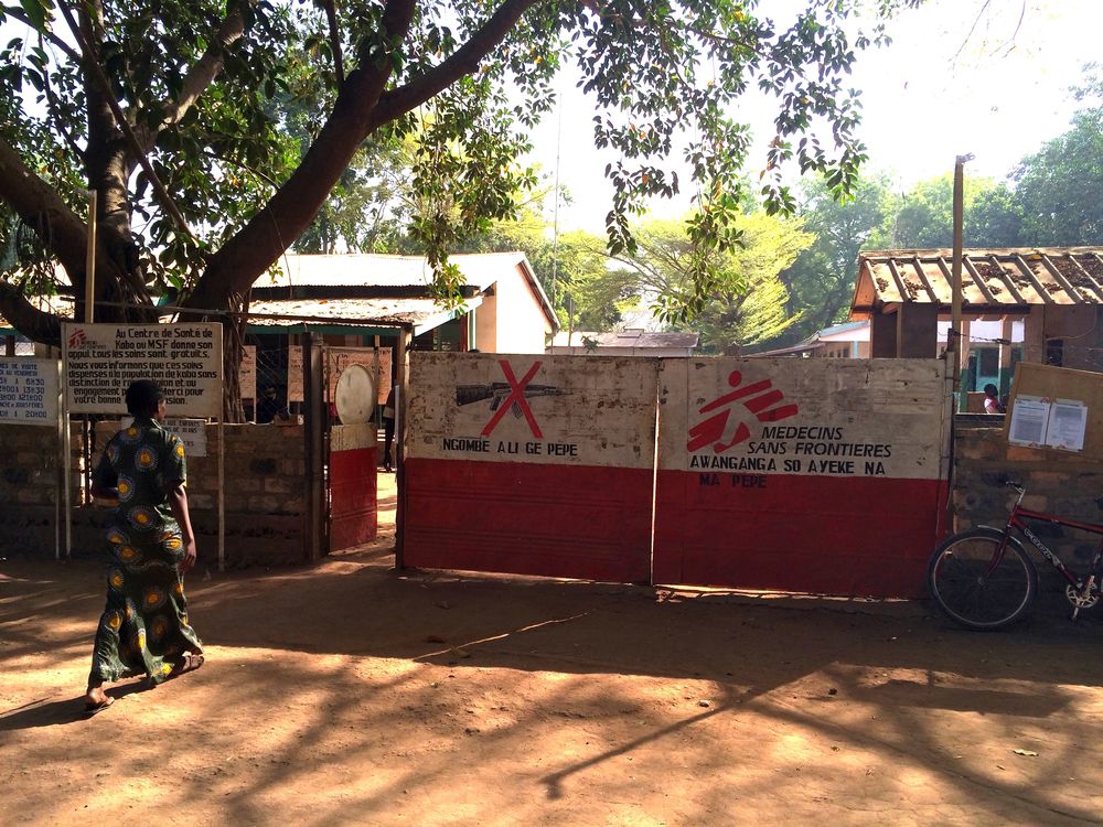 Kabo hospital entrance. Photo taken on Jan 2015. ©Boris Matous/MSF