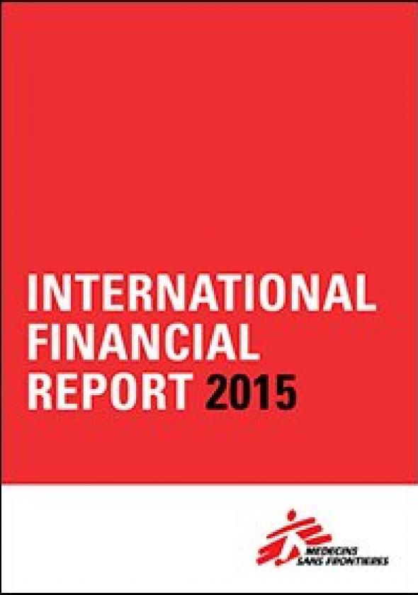 Msf International Financial Report 2015 Cover