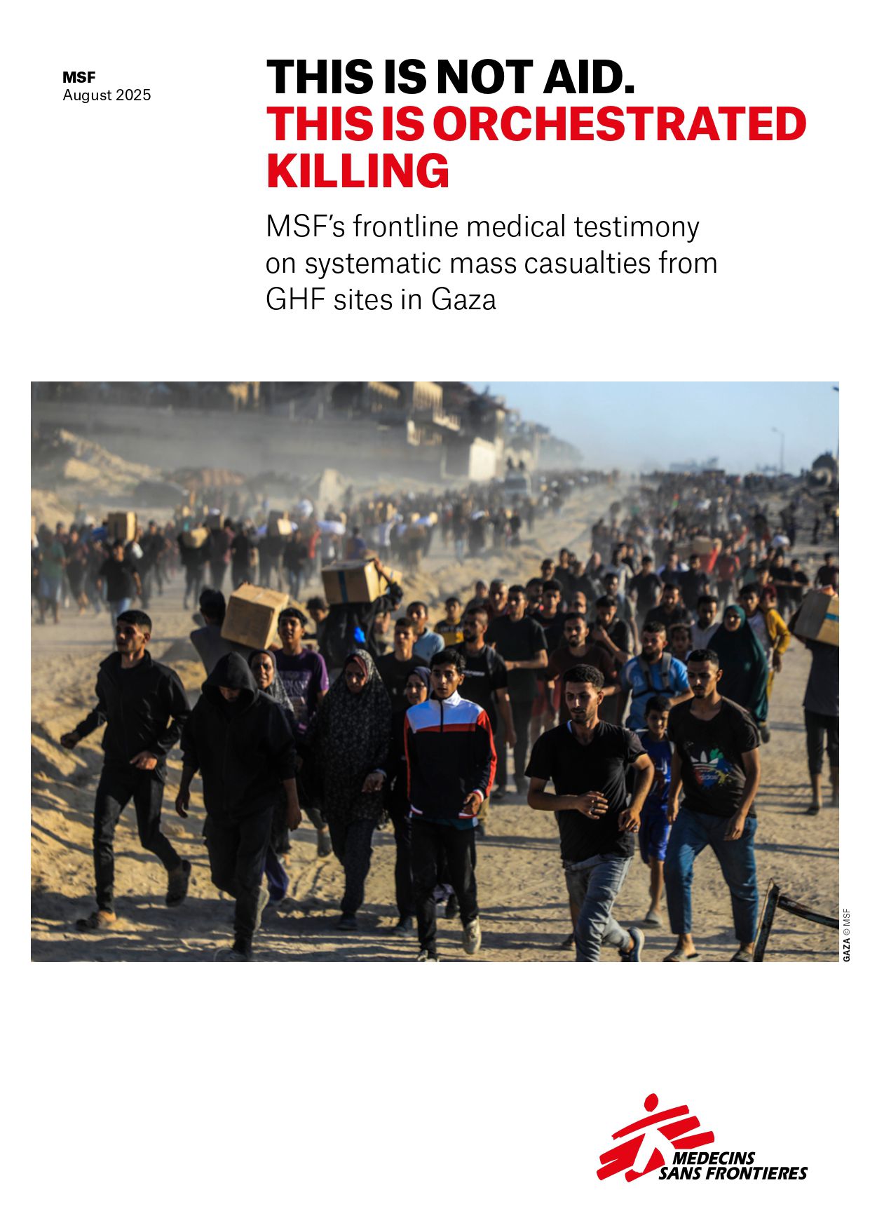 MSF Gaza Thisisnotaid Cover